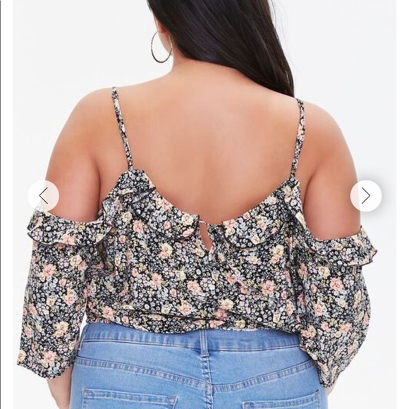 Floral Crop Top - Picture 3 of 4